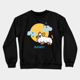 Boo Boop Halloween Ghost Dog Crewneck Sweatshirt